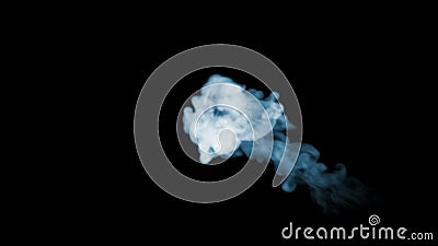 3d Animation of Beautiful Smoke on a Black Background for Visual Effects  with Smoke. V10 Stock Video - Video of gray, black: 121979679