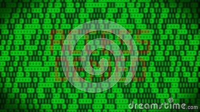 3d Animation - Green Binary Code - Access Denied Stock Footage - Video of  encode, background: 100404278
