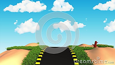 3D Animation Summer Road Trip . 3d Animation Looped 2 Stock Video - Video  of greeting, snow: 179581883
