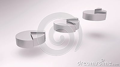 3d animować biznesu torta statystyki ilustracja wektor 3d animować biznesu torta statystyki ilustracja wektor