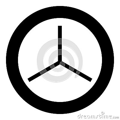 3D axis coordinate system measurement modeling space XYZ tridimensional icon in circle round black color vector illustration Vector Illustration