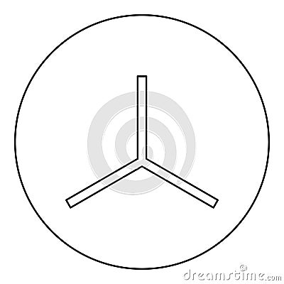 3D axis coordinate system measurement modeling space XYZ tridimensional icon in circle round black color vector illustration Vector Illustration