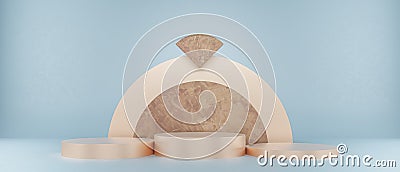 3D background illustration, abstract architectural structure, 3d render Cartoon Illustration