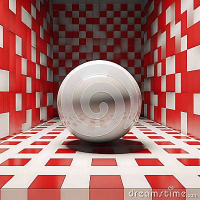 3d ball leadership metaphor . Stock Photo