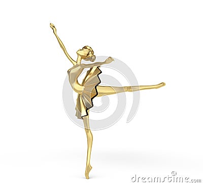 3d Ballerina 3 Stock Photo