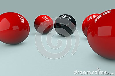 3D Balls Stock Photo