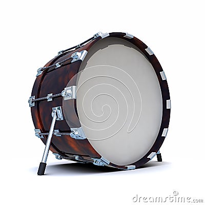 3d Bass drum Stock Photo