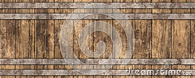 3d beer barrel wooden texture Stock Photo