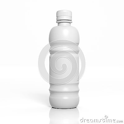 3D blank product plastic bottle Stock Photo