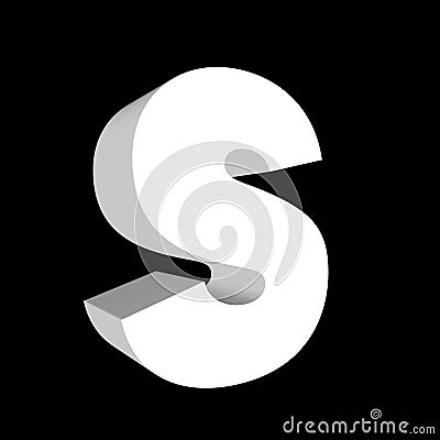 3d bold letter Stock Photo