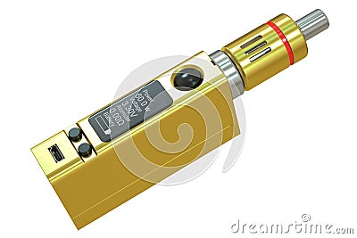 3D Box Mod e-cigarette Stock Photo