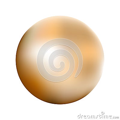 Bronze_ball Vector Illustration