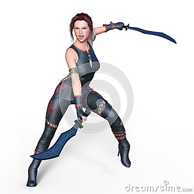 Female fencer Stock Photo