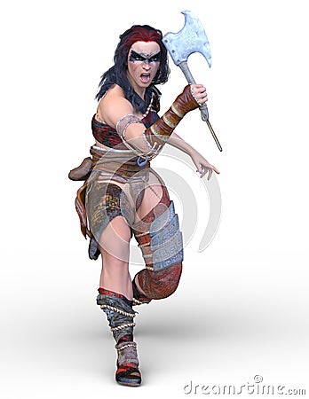 Female warrior Stock Photo