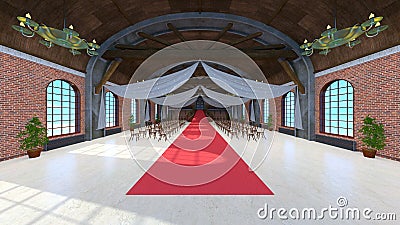 Grand hall Stock Photo