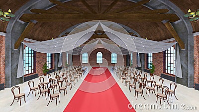 Grand hall Stock Photo