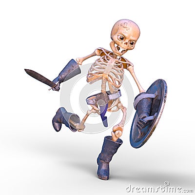 Skeleton knight Stock Photo