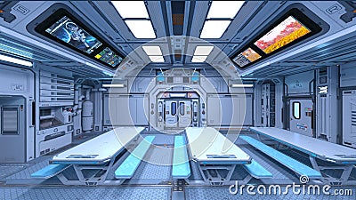 3D CG rendering of space ship Stock Photo