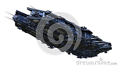 3D CG rendering of space ship Stock Photo