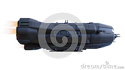 3D CG rendering of space ship Stock Photo