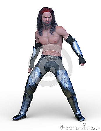 3D CG rendering of strong man Stock Photo