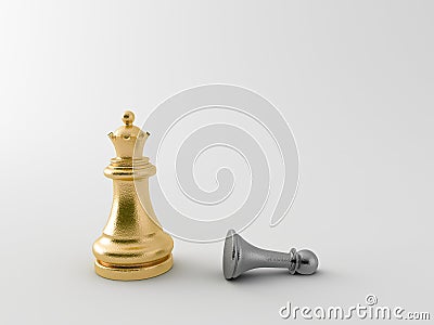 3d chess figur Stock Photo