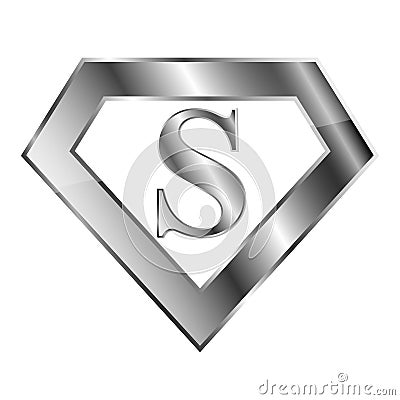 Superhero logo. Vector illustration. Cartoon Illustration