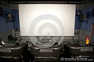 3D cinema interior Stock Photo