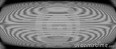 3D circular burst. Convex globe, sphere, orb distort. Inflate design pattern. Radiation, bulge, bloat effect. Radial, radiating Vector Illustration