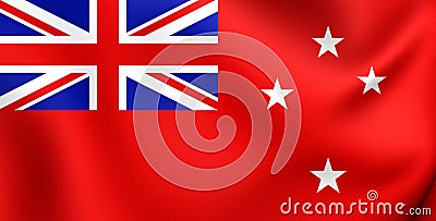 Civil Ensign of New Zealand Stock Photo