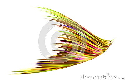 3D Colorful abstract twisted fluide shape flow. Trendy liquid design Vector Illustration