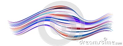 3D Colorful abstract twisted fluide shape flow. Trendy liquid design Vector Illustration