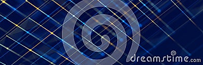 3D cube structure with connected dots and lines. Wireframe construct. Technological concept of background. 3d Stock Photo