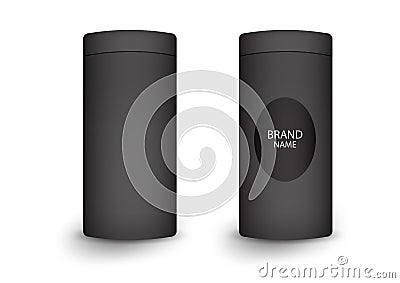 3d cylindrical box package, product design,Vector illustration Vector Illustration