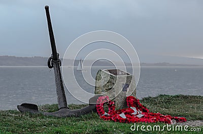 D Day remains sunset Stock Photo