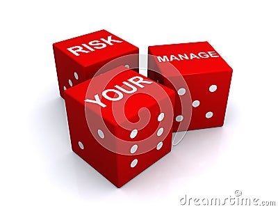 Manage your risk illustration Stock Photo