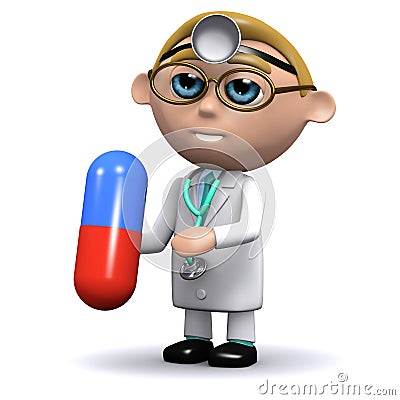 3d Doctor Drugs Stock Illustration - Image: 38992697