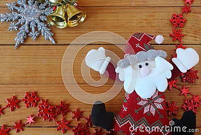 2D doll model of decorative Santa Claus ristmas Stock Photo