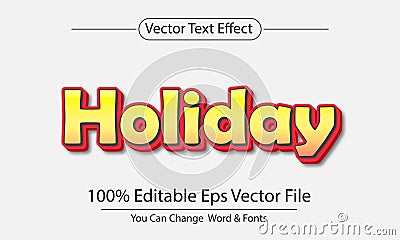 3d Editable Text Effect Style vector template Stock Photo