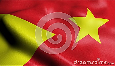 3D Ethiopia Waving Cities Flag Stock Photo