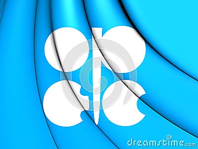 Flag of OPEC Stock Photo