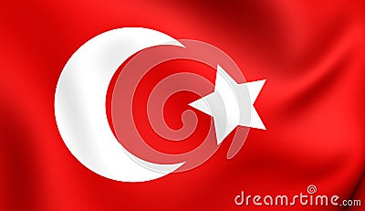 Flag of Ottoman Empire Stock Photo