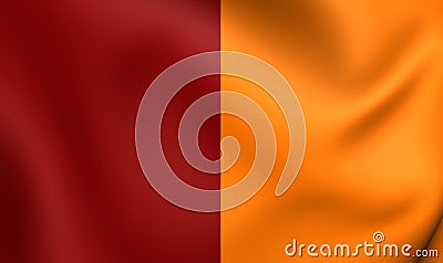 Flag of Roma, Italy. Stock Photo