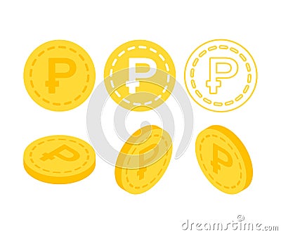 3d flat isometric money. Stock Photo