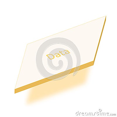 3D Floating flowchart elements - data Stock Photo