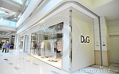 D&G shop Editorial Stock Photo