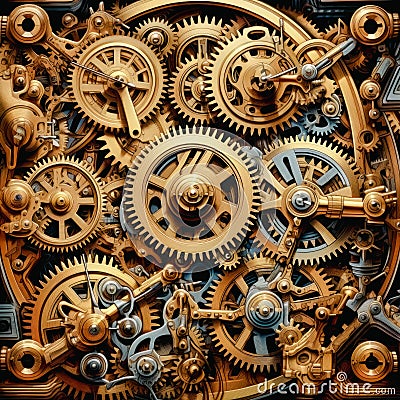 3d gears cog whell background , business teamwork and industry metaphor Stock Photo