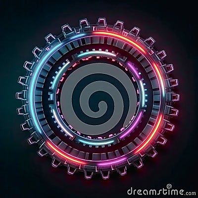 3d gears cog whell background , business teamwork and industry metaphor Stock Photo