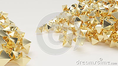 3D Geometric Abstract Hexagonal Wallpaper Background Stock Photo