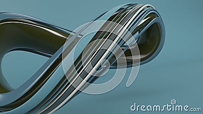 3D Geometric Abstract Twist Background Stock Photo